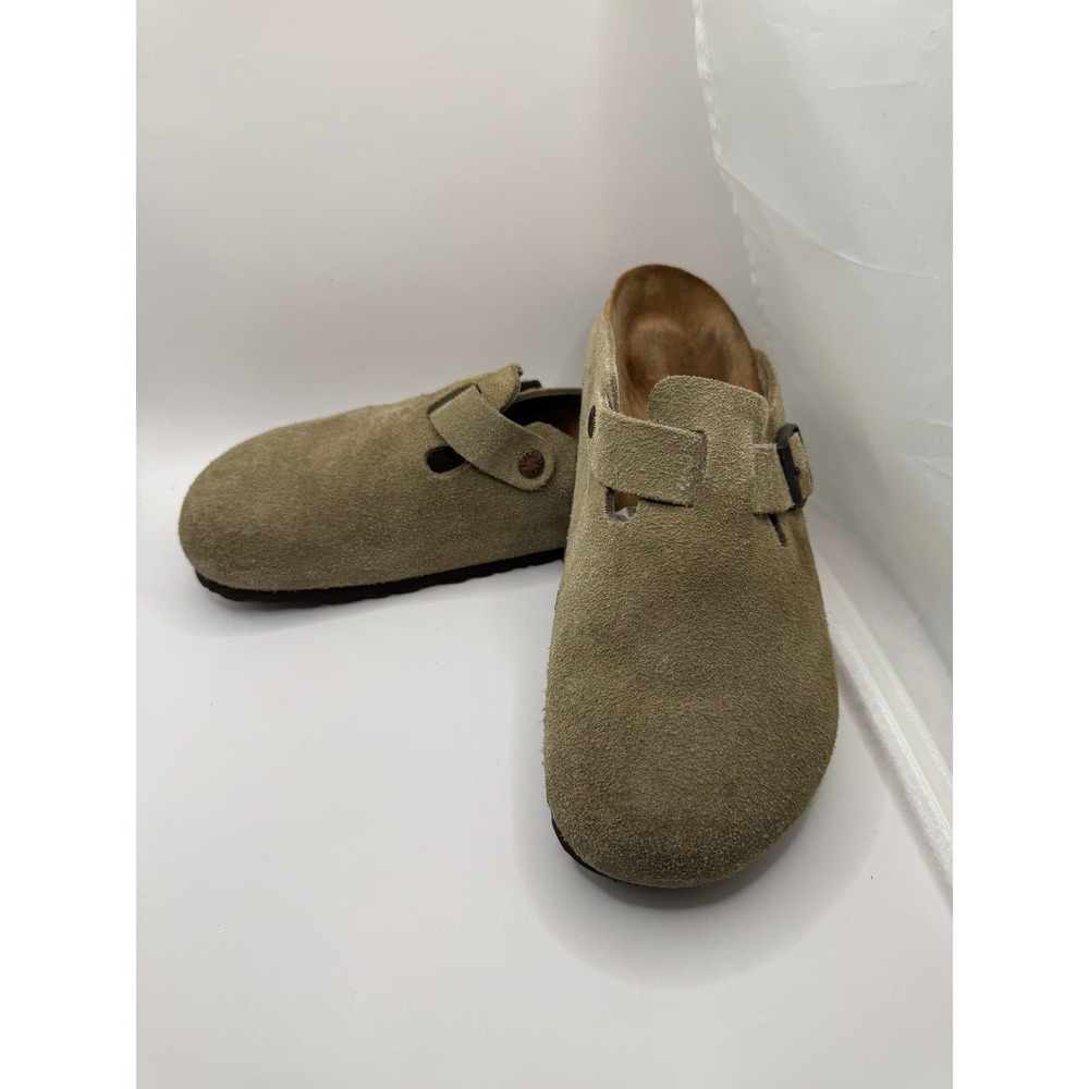 Authentic Birkenstock Boston Suede Clog Size 41 Regular Pre-2017 Yellow Print - Picture 16 of 16